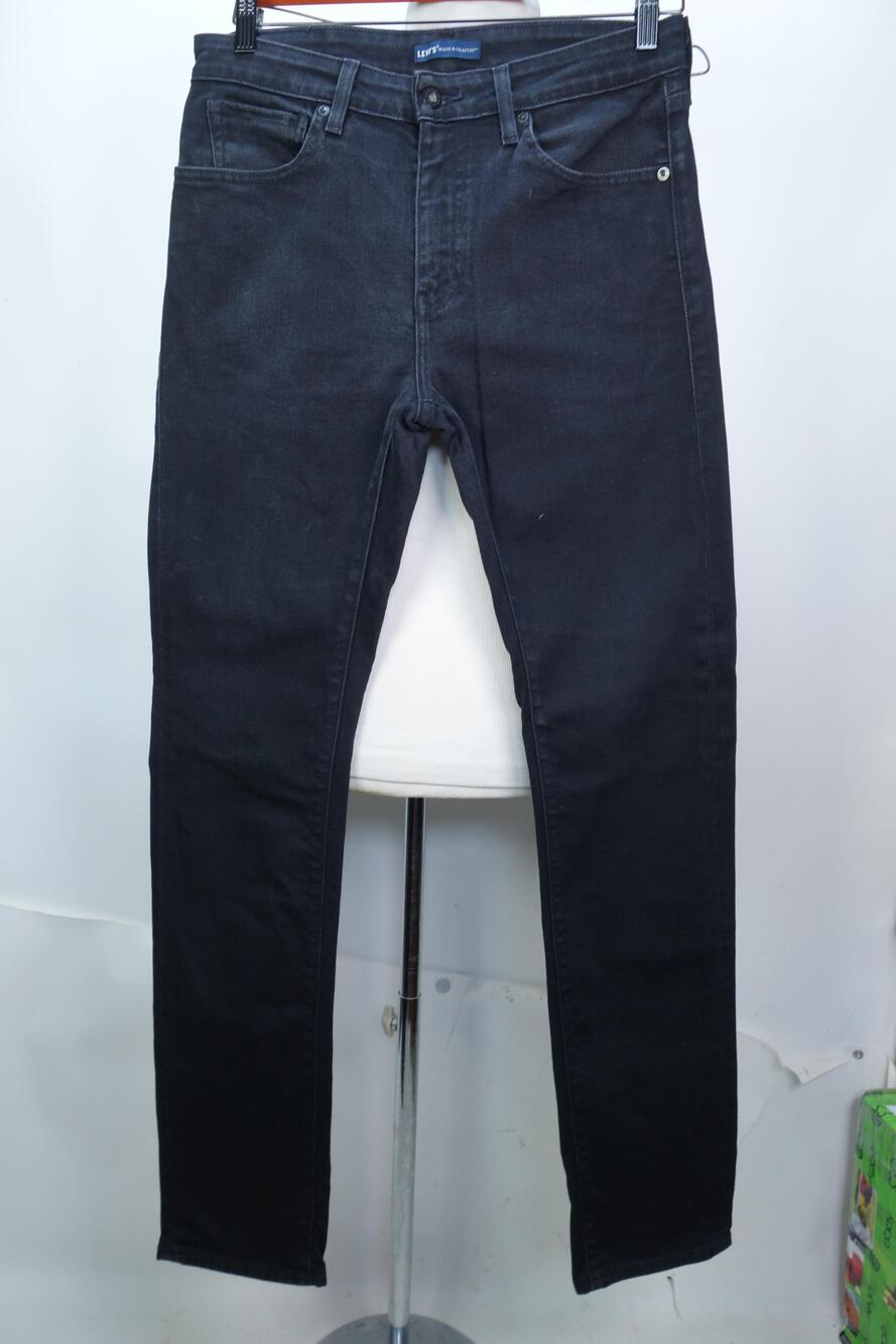 Levi's Made & Crafted Tack Slim Jeans Mens 32x32 Black Stretch Denim 5 Pocket